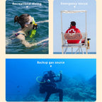 TRIMIX US 24H Shipping Mini Scuba Lung Tank 0.5L With Snorkeling Mask Support Up to 10 Minutes Underwater Breathe 5 Meter Depth