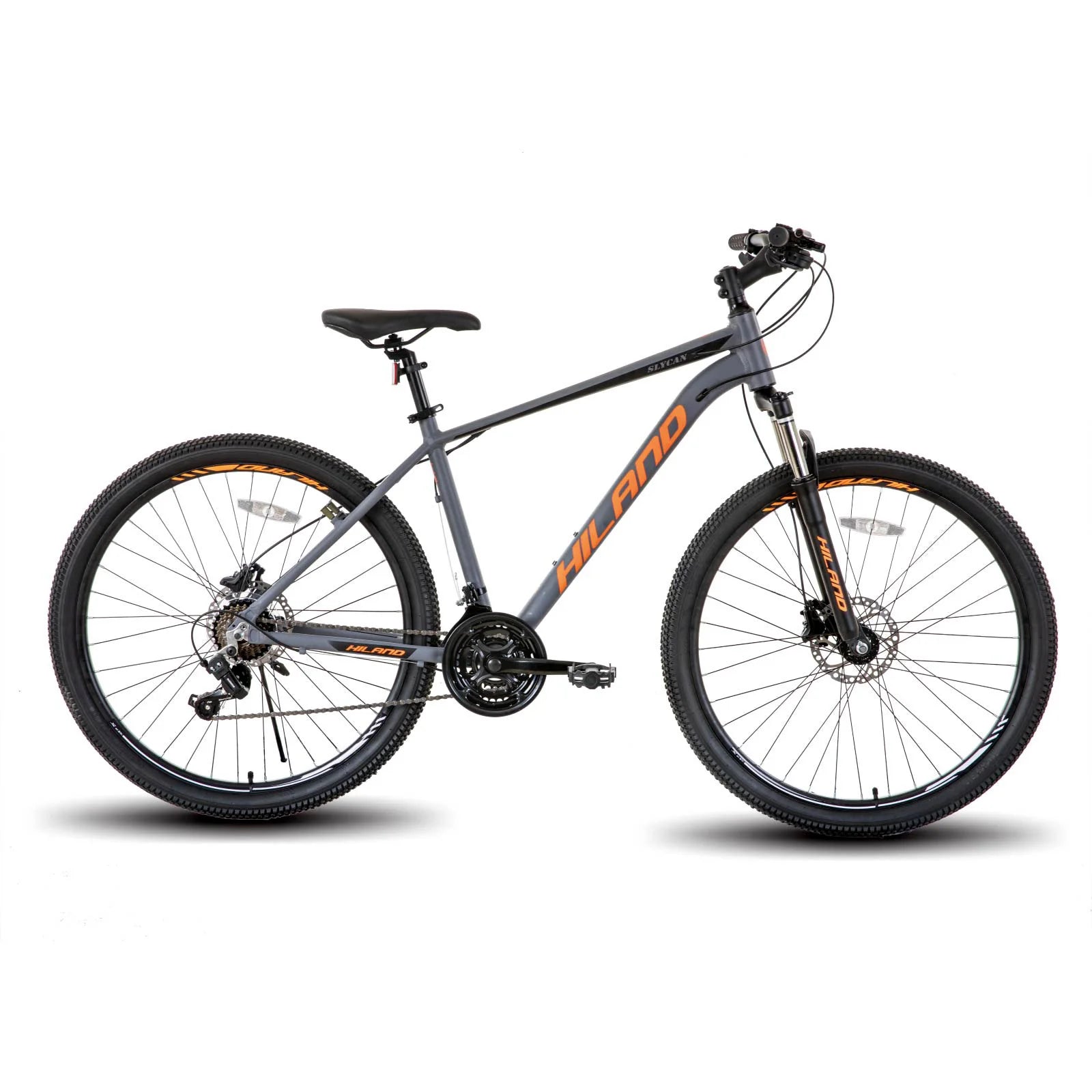 Hiland Aluminum Mountain Bike 21 Speeds, Hydraulic Disc-Brakes, Lock-Out Suspension Fork, 27.5 inch Wheel, Men