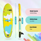 WKERSIY 8ft Green Kids SUP Ultra-Stable Youth Paddle Board, Lightweight Parent-Friendly Design surfboard stand up paddle board i