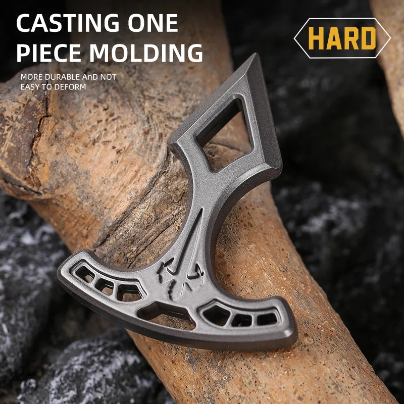 Multifunctional EDC alloy single-finger car window breaker, outdoor camping portable emergency self-defense product