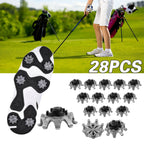 28Pcs/Set Golf Shoes Soft Spikes Fast Twist Studs Cleats For Footjoy Replacement Golf Training Aids For Golf Shoe Accessories