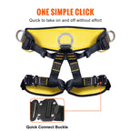 SucceBuy Half Body Safety Harness 340 lbs for Rock Climbing