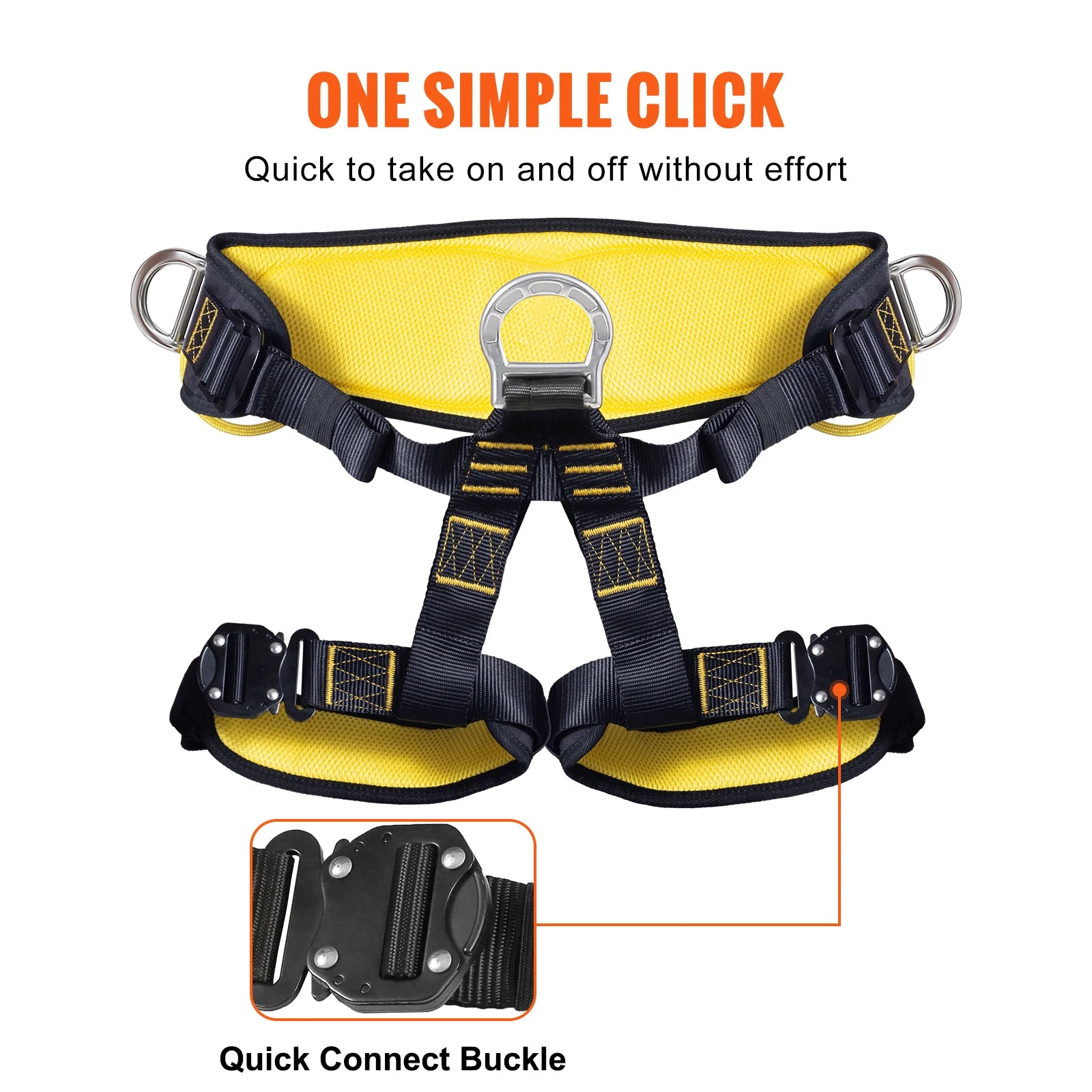 SucceBuy Half Body Safety Harness 340 lbs for Rock Climbing