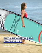 Inflatable Stand Up Paddle Board, 10'6''x32''x6'' Stable and Lightweight Paddleboard, with Carry Bag