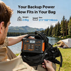 Gaiaray 500W 300W Portable Power Station 460.8Wh LiFePO4 Battery Charging Station 110V Solar Generator Emergency Power Bank for Camping Travel