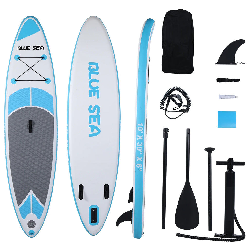 Inflatable Stand Up Paddle Board Anti-Slip EVA Deck 10' Inflatable Paddle Boards for Adults & Youth of All Skill Levels