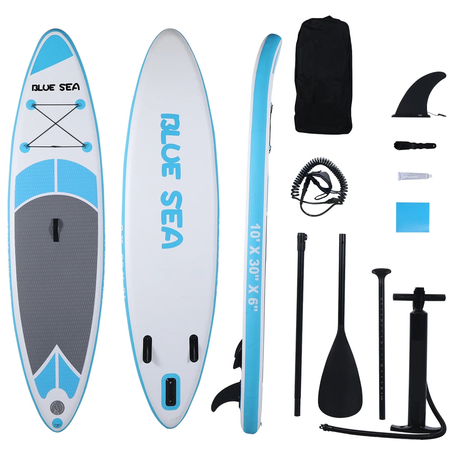 Inflatable Stand Up Paddle Board Anti-Slip EVA Deck 10' Inflatable Paddle Boards for Adults & Youth of All Skill Levels