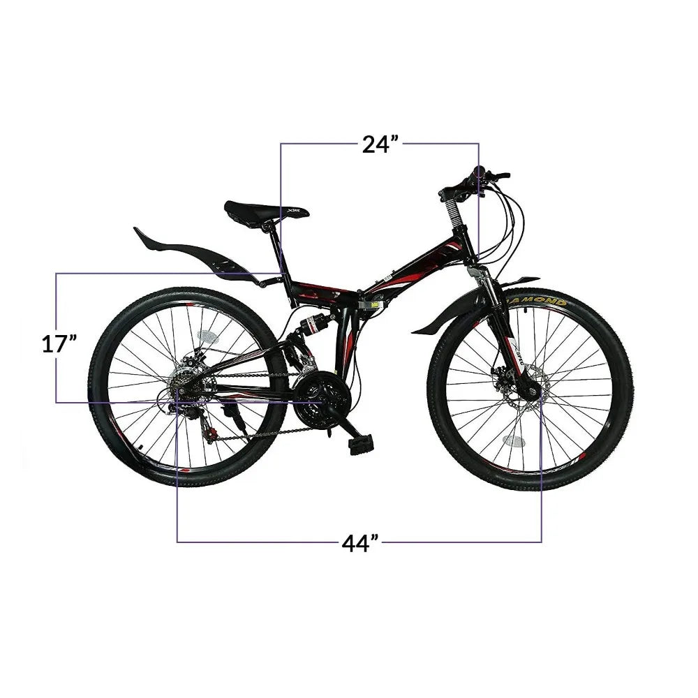 26 Inch Folding Mountain Bike