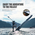 Spatium Touring Paddle Board Inflatable Stand Up Paddle Board Non-Slip Surf Board Water Sports Kayak Surf Set with Pump Backpack