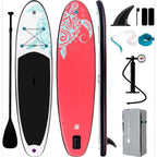 W_Inflatable Stand Up Paddle Board with Premium SUP Paddleboard Accessories, Anti-Slip EVA Deck, 11'/10'6''