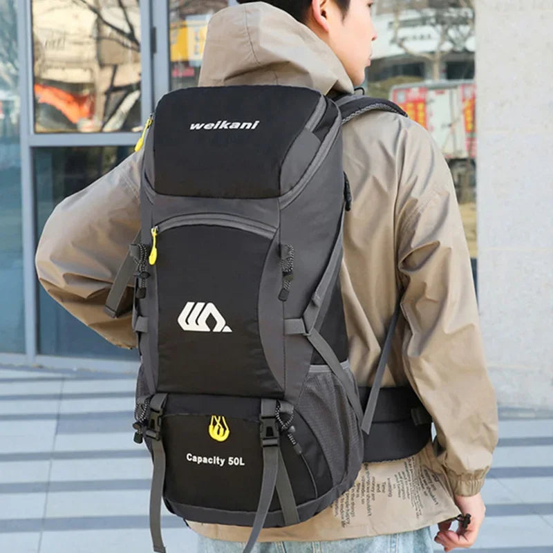 50L Travel Backpack Camping Men Large Hiking Bag
