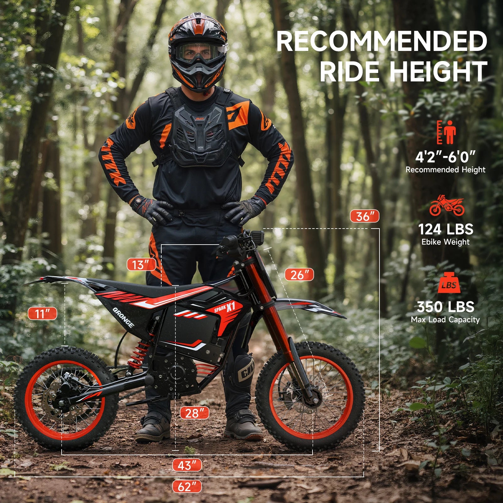 QRONGE X1 Spark Electric Dirt Bike