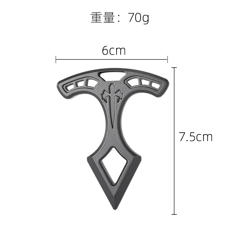 Multifunctional EDC alloy single-finger car window breaker, outdoor camping portable emergency self-defense product