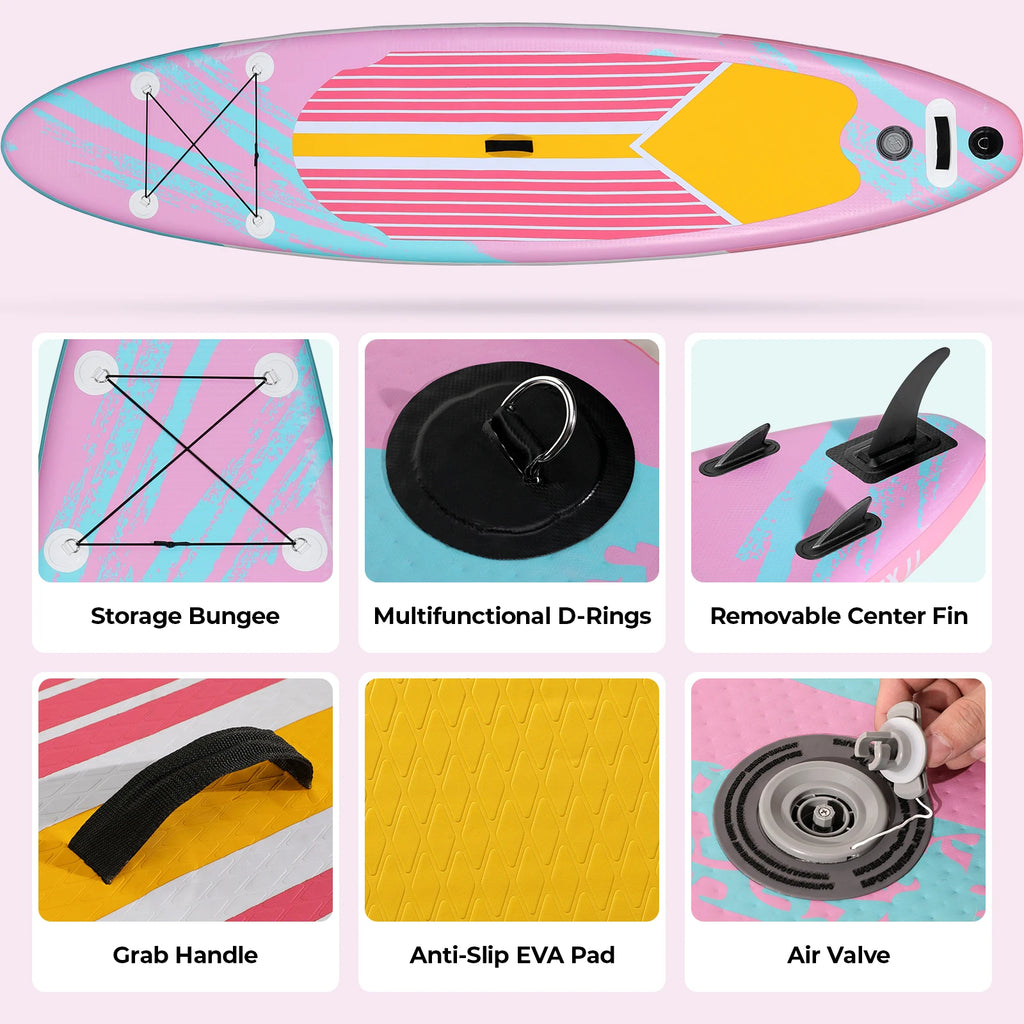 Stand Up Paddle Board Ultra-Light Inflatable Paddleboard with SUP Accessories for Adults & Youth of All Skill Levels