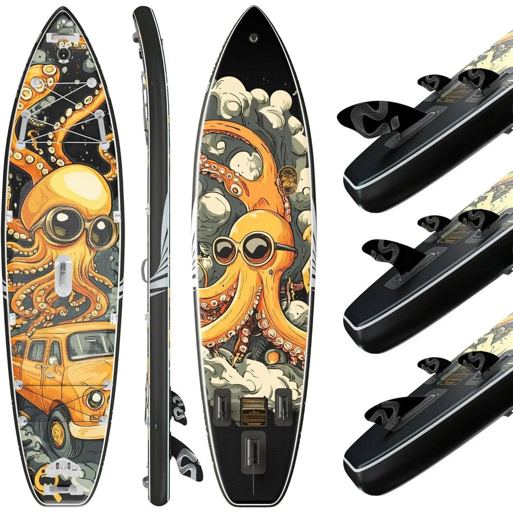 A_Novelty 11'6" x 35" Extra Wide SUP for Enhanced Stability - Inflatable Stand Up Paddle Board - Premium Paddle Board Kit for