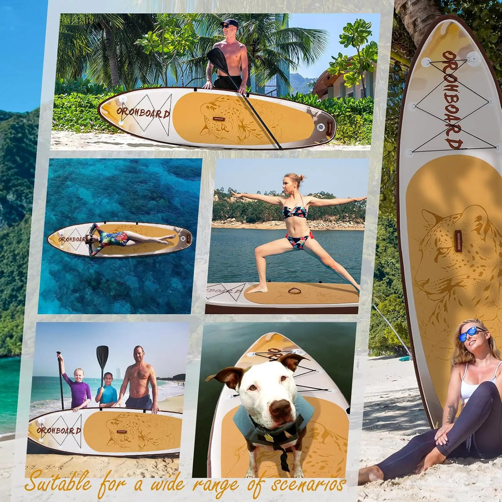 Inflatable Paddle Board 11'6/10'6 Paddle Board - All-Around SUP Board for Adults & Beginners, Stand