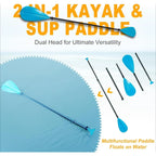 Inflatable Paddle Board 10'6',Capacity 2-in-1 SUP/Kayak with Adjustable Seat,Electric Pump Adapter,Non-Slip Diamond Deck