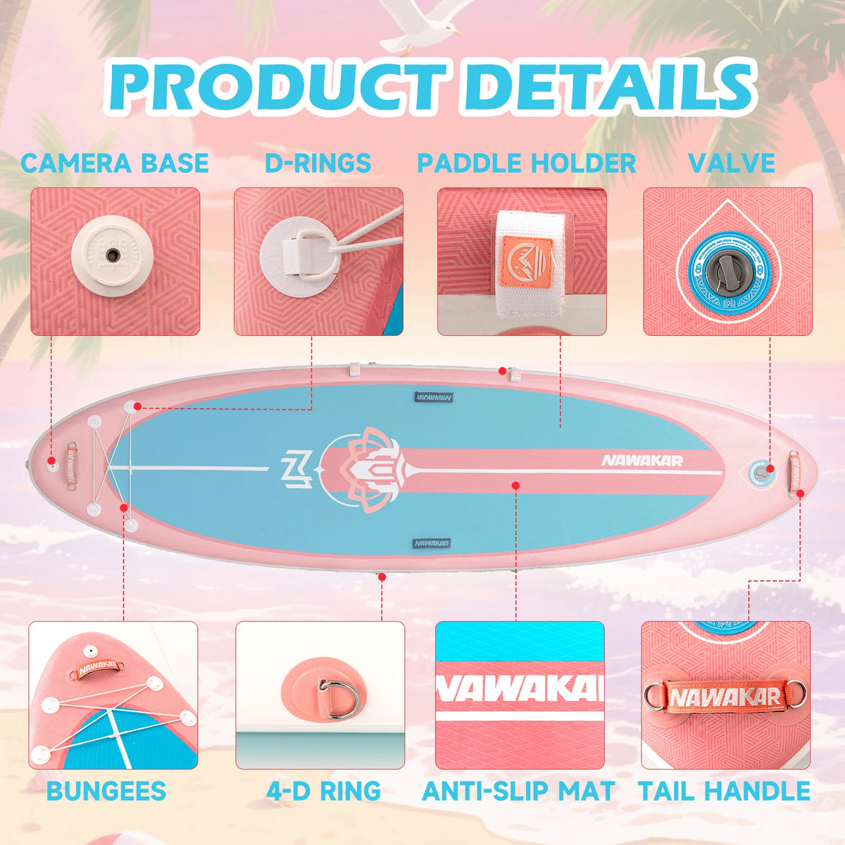 Us Stock Standing Competitive Inflatable Paddleboard Сап Борд Доска Sea Paddleboard Fishing  Surfboard