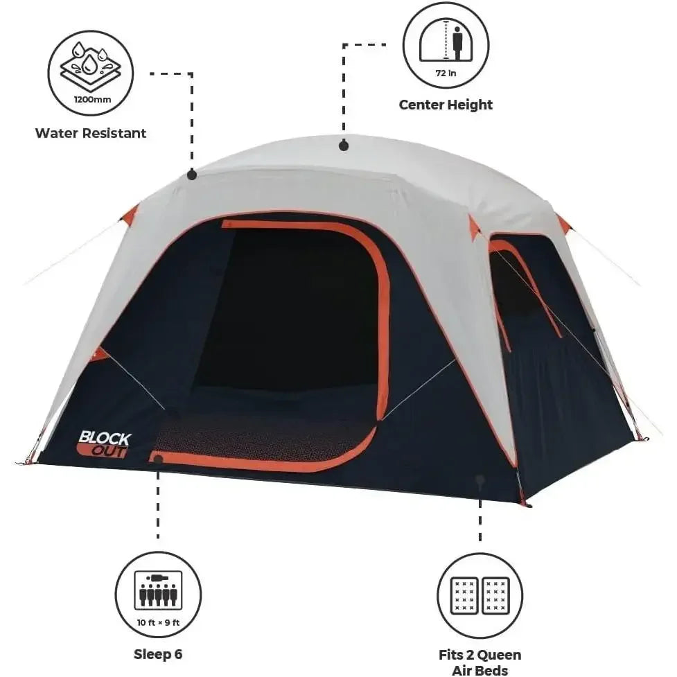 W-Blackout 6 Person & 9 Person Dome Tent