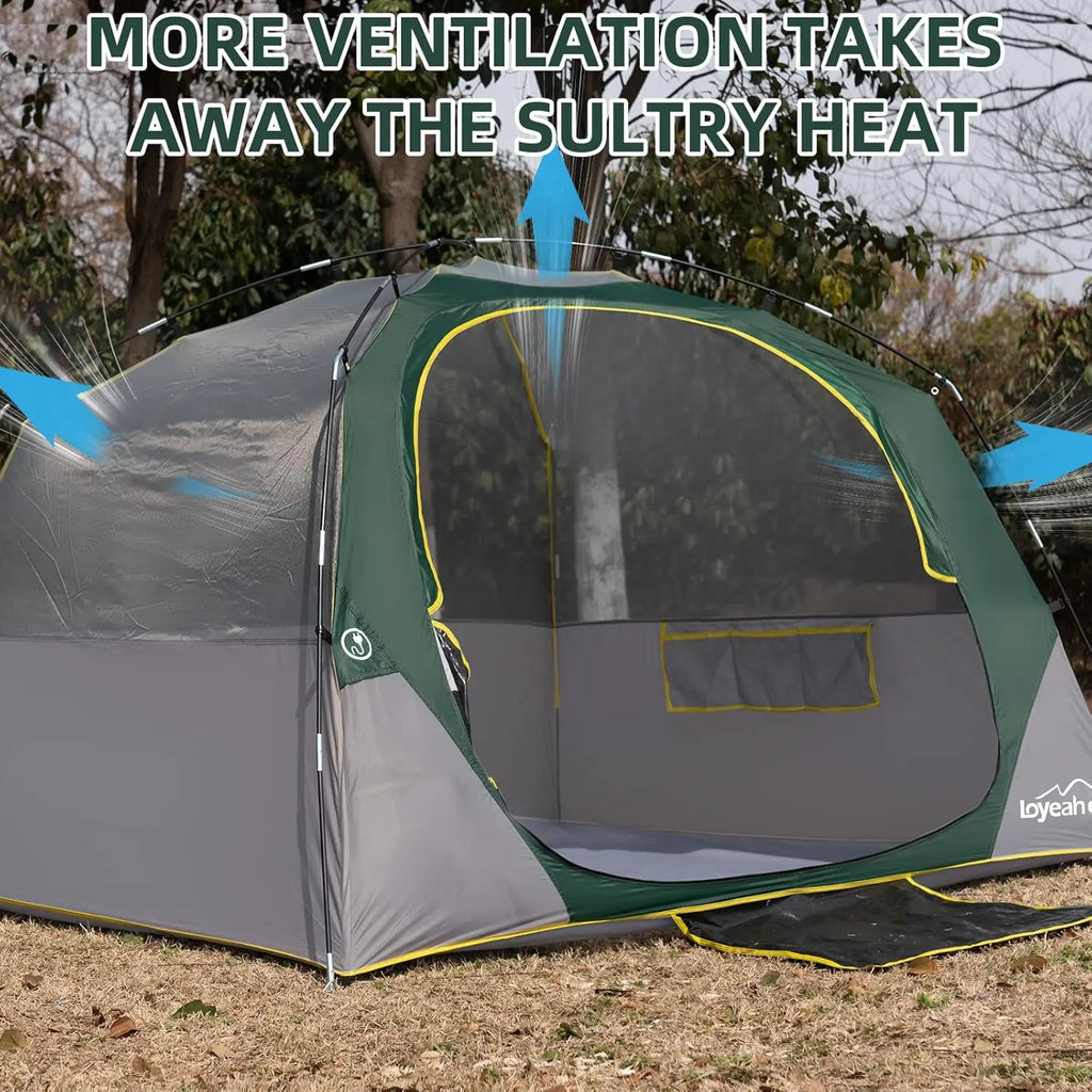 Tents 4 Person Camping Tent, Easy Setup Waterproof Family Tents for Camping, Portable Dome Tent for