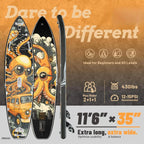 A_Novelty 11'6" x 35" Extra Wide SUP for Enhanced Stability - Inflatable Stand Up Paddle Board - Premium Paddle Board Kit for