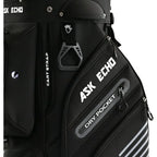ASK ECHO T-Lock Golf Cart Bag with 14 Way Organizer Divider Top, Premium Cart Bag with Handles and Rain Cover, for Men