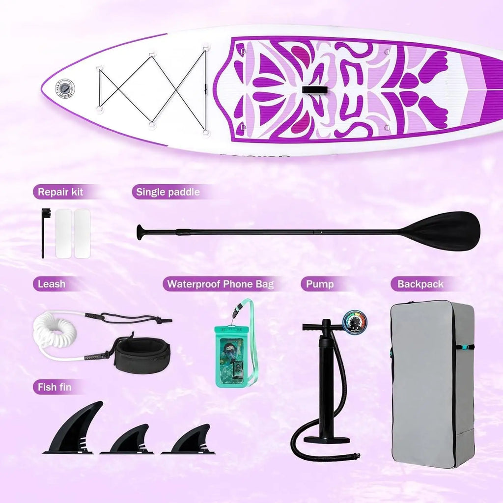 Inflatable Ultra-Light Stand Up Paddle Board for All Skill Levels with Premium SUP Paddleboard Accessories,Non-Slip Comfort Deck