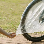 Clear Plastic Bicycle Cover Portable Outdoor All Season Full Protection Waterproof Dust UV Snow Shield for Mountain Bike E-bike