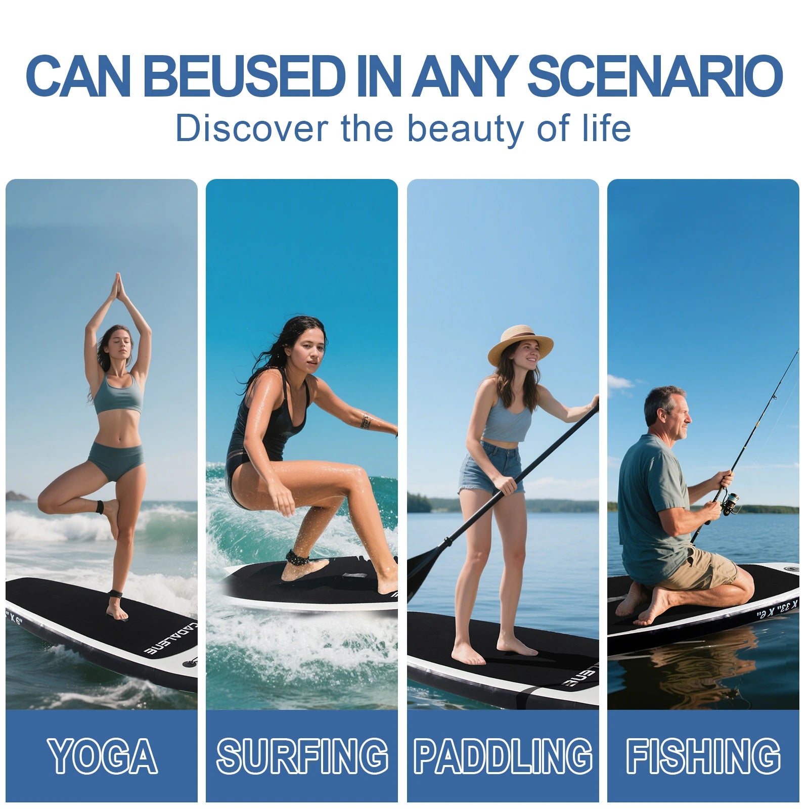 CADALENE Inflatable Stand Up Paddle Board