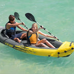 Unique features upgrade !K2 Inflatable Kayak Set: Includes Deluxe 86in Aluminum Oars and High-Output Pump