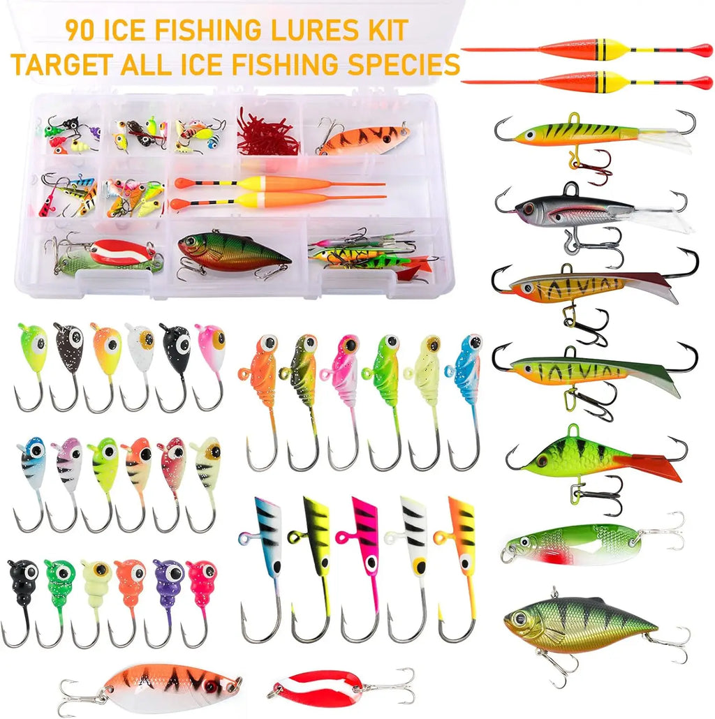 Complete Ice Fishing Rod Reel Combo Kit