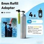 SMACO mini diving cylinder – professional diving equipment with fast local dispatch and local delivery, idea S300 0.5L