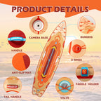 US Stock Surfboard Professional Water Sports Competition Double-layered Reinforced Paddleboard Adult Stand-up Surfboard