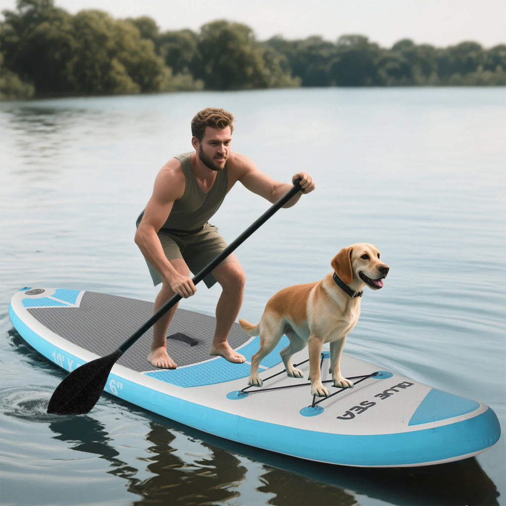 10ft Inflatable Stand Up Paddle Board  for Adults, Anti-Slip EVA Deck, SUP Board with Accessories